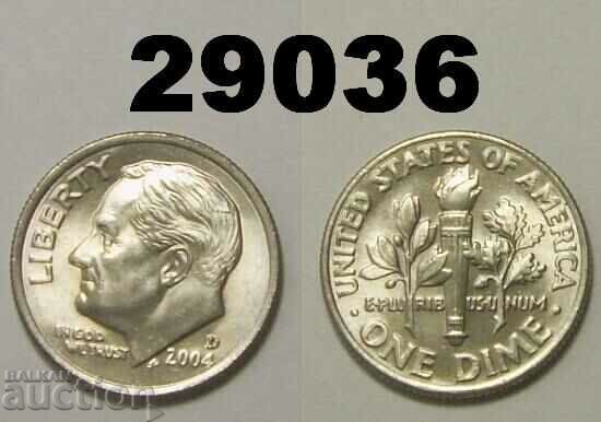 SUA 1 dime 2004 D UNC