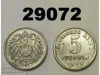 Germany 5 Pfennig 1918 G excellent