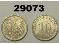 Germania 10 Pfennig 1914 Un excelent