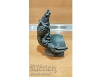 Figura veche din metal, chelner crab (homar), URSS