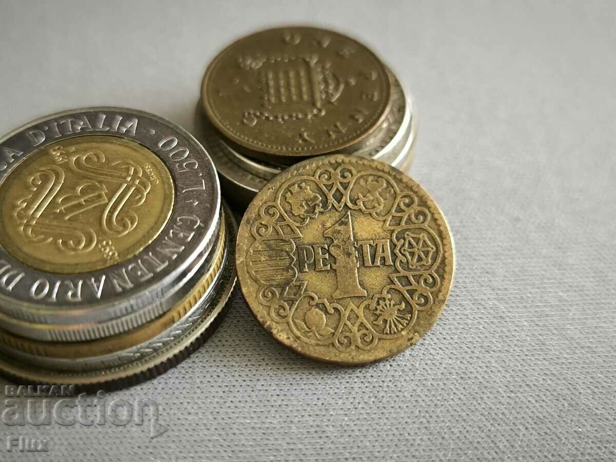 Monedă - Spania - 1 peseta | 1944