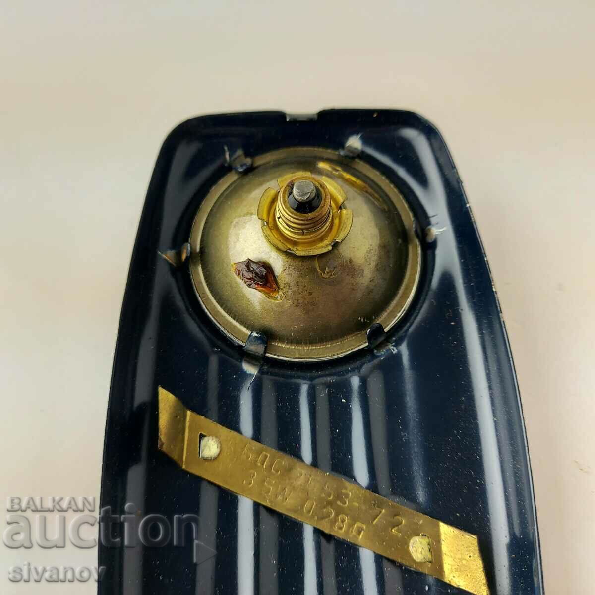 Old Bulgarian lantern Svetlina blue metal #5633 - 5 Old Bulgarian lantern Svetlina blue metal #5633 - 5