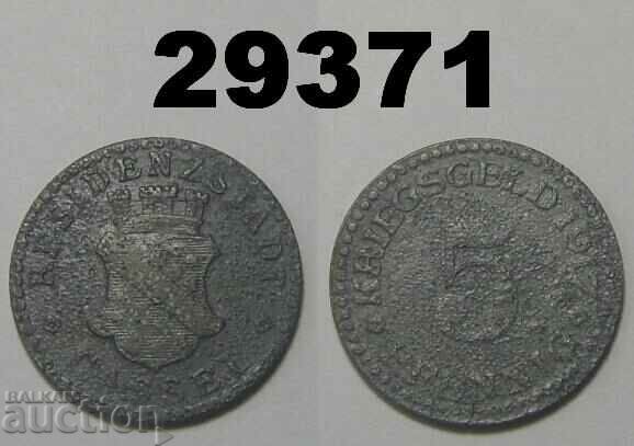 Cassel 5 pfennig 1917 Цинк