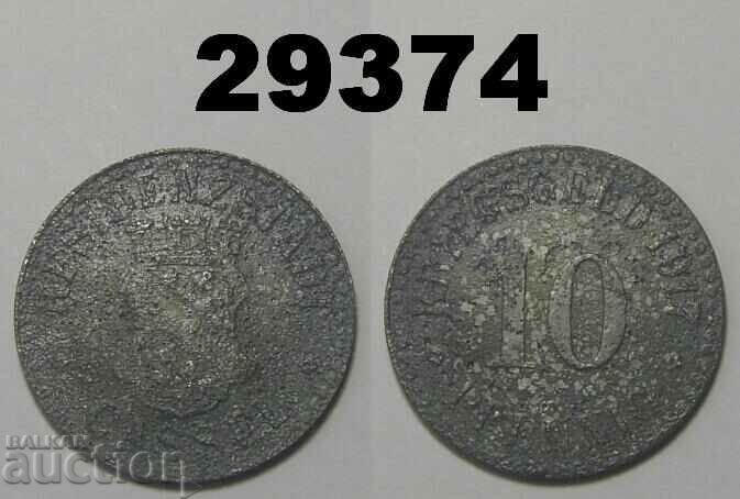 Cassel 10 pfennig 1917 Цинк