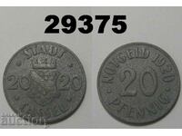 Cassel 20 pfennig 1920 Цинк