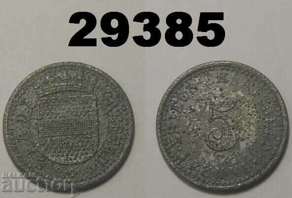Crefeld 5 pfennig ( 1917 ) Zinc