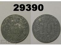 RR! Danzig 10 pfennig 1920 Цинк