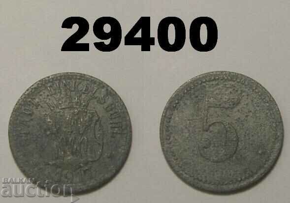 Dinkelsbuhl 5 pfennig 1917 Zinc