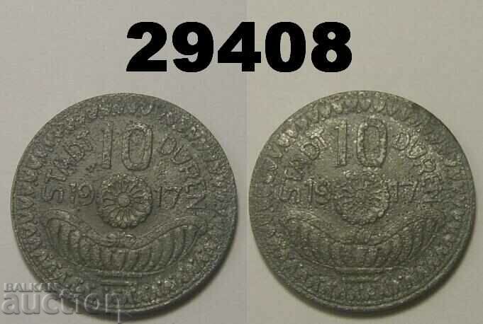 Duren 10 pfennig 1917 Цинк