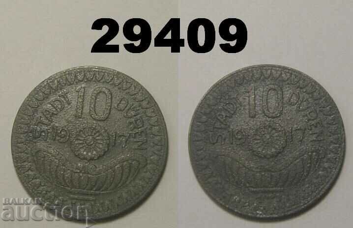 Duren 10 pfennig 1917 Цинк