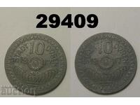 Duren 10 pfennig 1917 Цинк