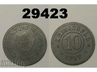 Feuchtwangen 10 pfennig 1917 Цинк