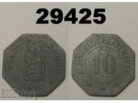 Flensburg 10 pfennig 1917 Цинк