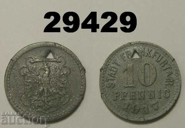 Frankfurt a. Main 10 pfennig 1917 Цинк