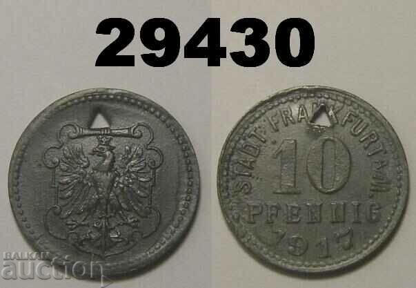 Frankfurt a. Main 10 pfennig 1917 Zinc