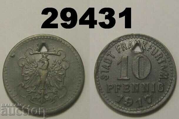 Φρανκφούρτη α. Main 10 pfennig 1917 Zinc