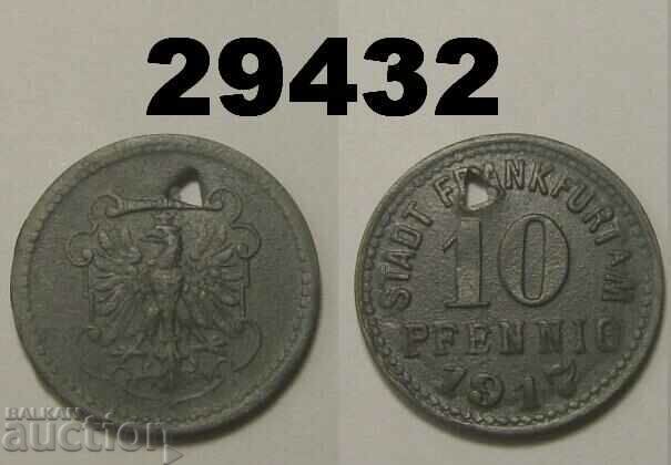 Frankfurt a. Principal 10 pfennig 1917 Zinc