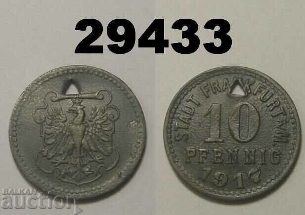 Φρανκφούρτη α. Main 10 pfennig 1917 Zinc