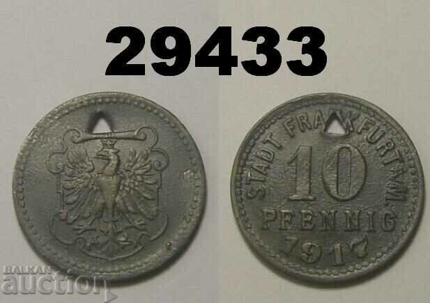 Frankfurt a. Main 10 pfennig 1917 Цинк