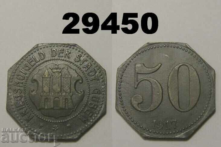 Guben 50 pfennig 1917 Цинк