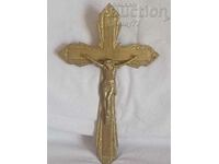 Old BEAUTIFUL BRASS CRUCIFIX CROSS For WALL or TABLE