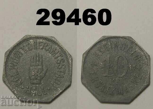 Hall 10 pfennig 1917 Zinc