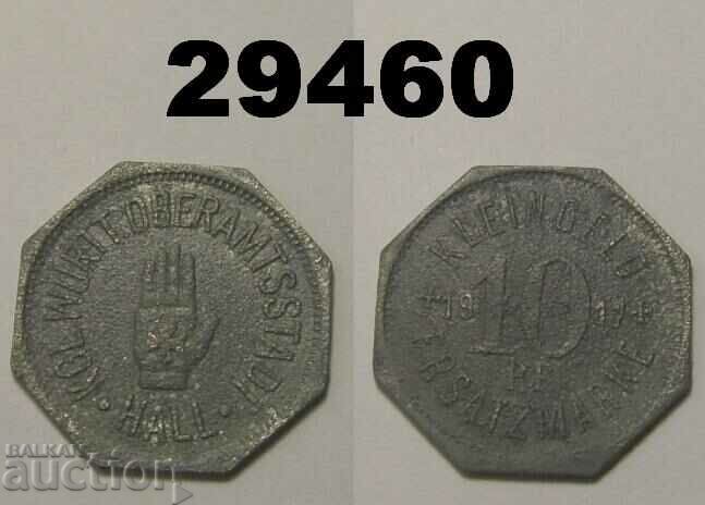 Hall 10 pfennig 1917 Цинк