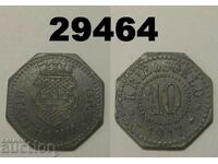 Hamm 10 pfennig 1917 Zinc