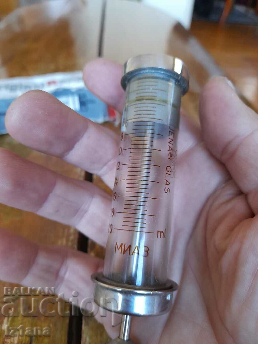 Record old glass syringe - 5 Record old glass syringe - 5