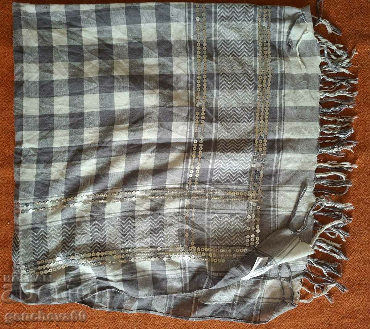 Auction  Large sequined headscarf