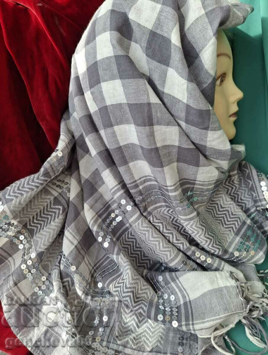 Large sequined headscarf - 7