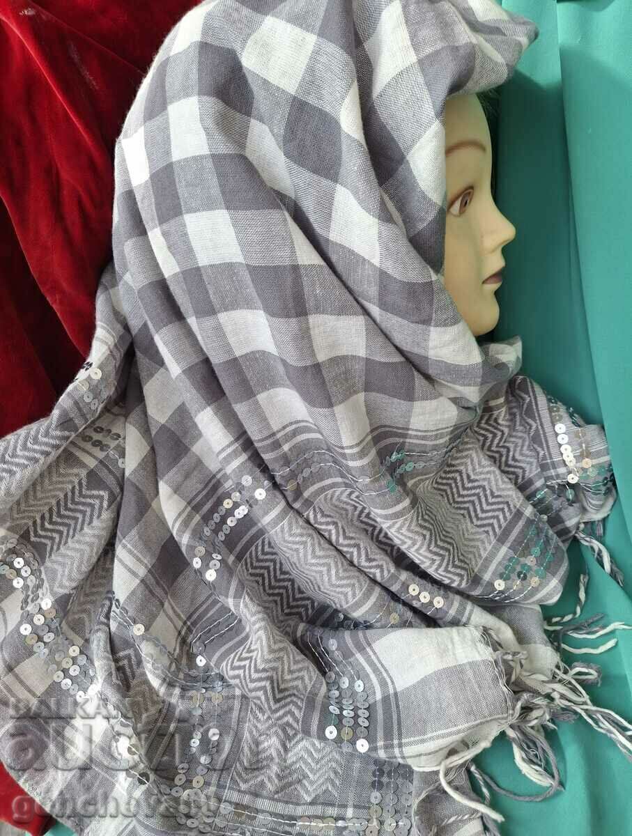 Large sequined headscarf