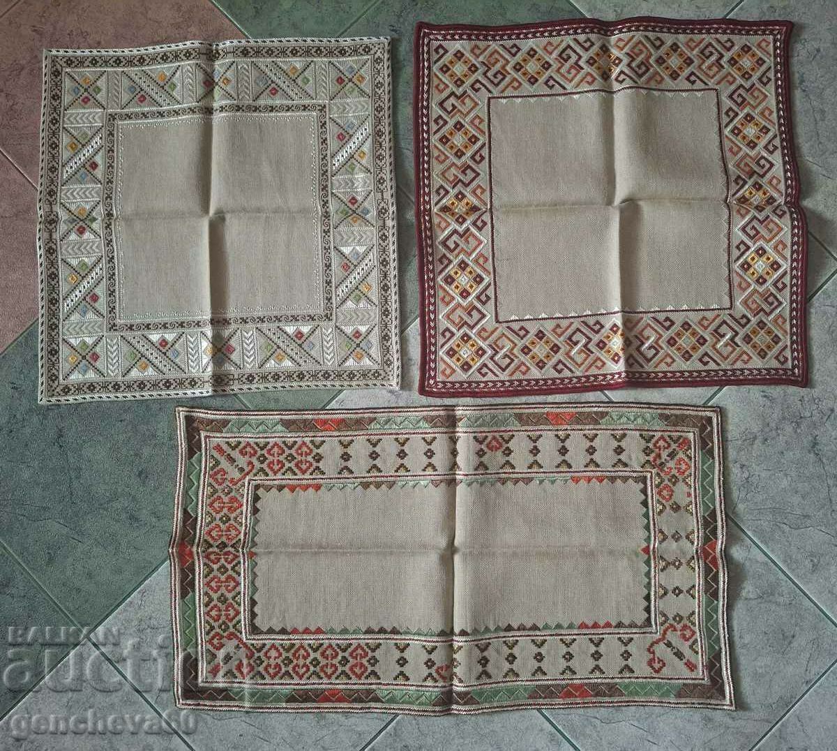 BEAUTIFUL Bulgarian Tishleifer embroidery and two checks - 6