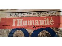 L'Humanité newspaper 1989