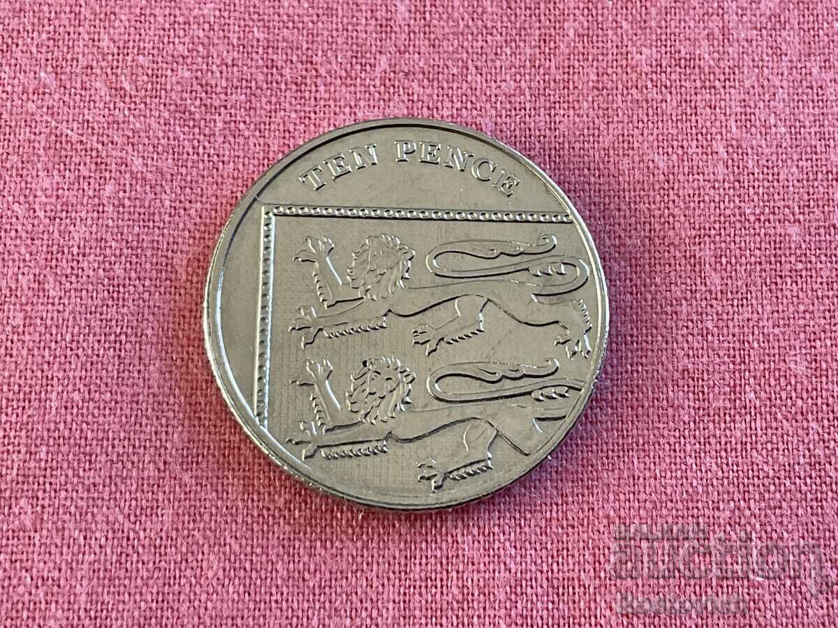 Marea Britanie 10 pence 2014