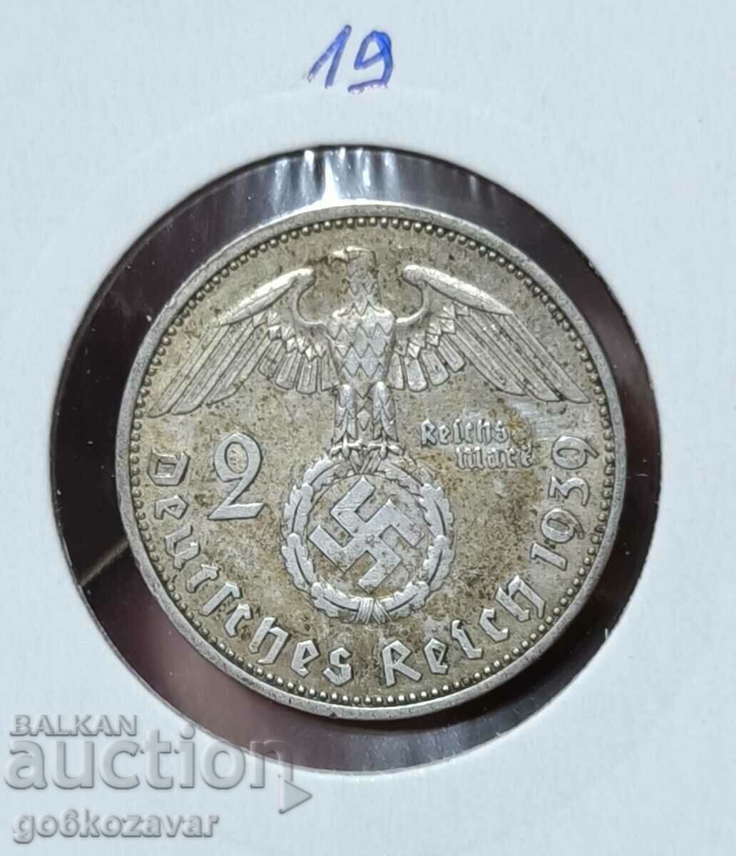 Germany Third Reich 2 stamps 1939 Silver!