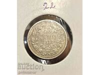 Bulgaria 50 cent 1912 Silver!