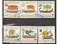 BK ,2516-2521 ANCIENT SHIPS machine stamped