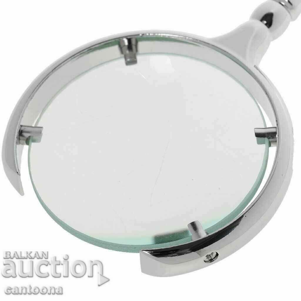 Delivery of Luxury handheld magnifying glass, glass, 6x magnification