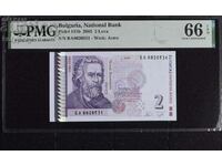 2 BGN 2005 PMG 66 EPQ Gem Uncirculated