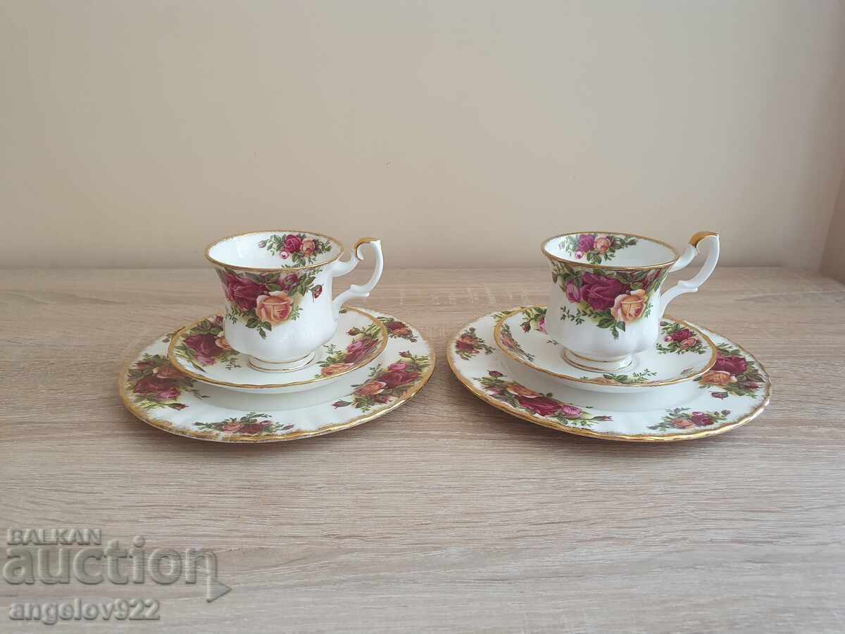 ROYAL ALBERT English porcelain coffee cups