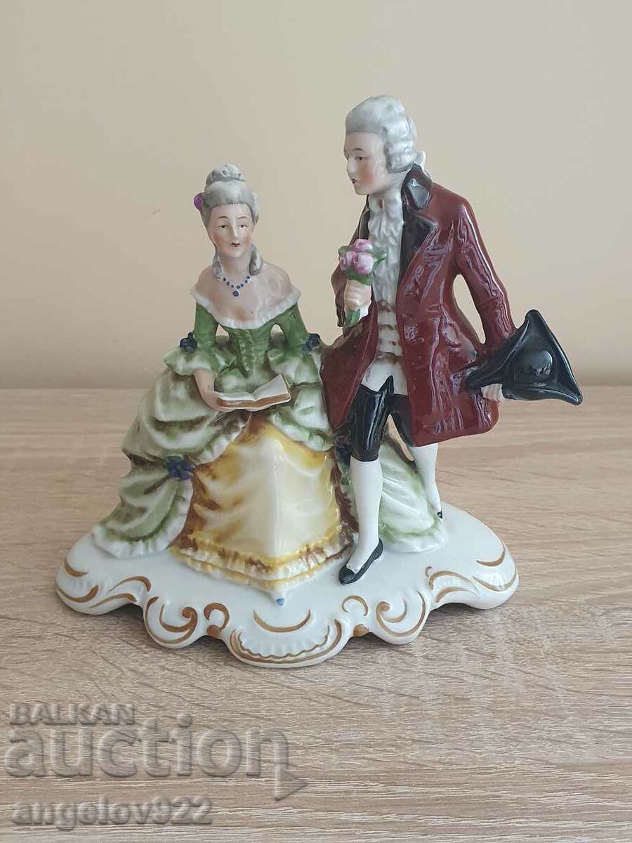 Old German porcelain figure statuette