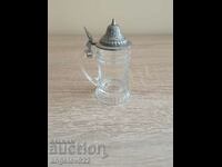 Small German Glass Beer Mug!