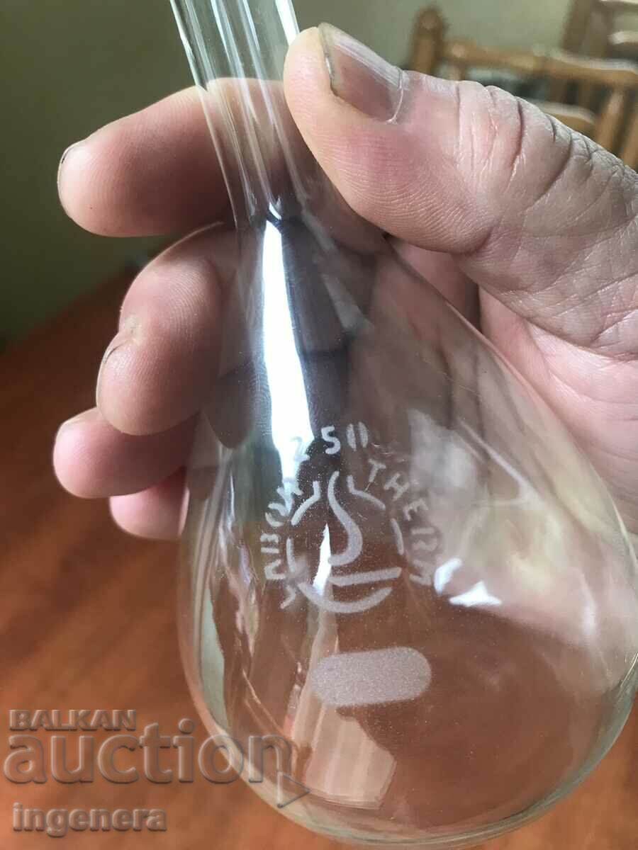 Auction PROFESSIONAL THERMO FLASK 250 ML GLASS LABORATORY-GDR Auction PROFESSIONAL THERMO FLASK 250 ML GLASS LABORATORY-GDR