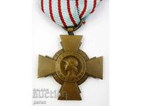 FRENCH ARMY - BATTLE CROSS - MILITARY AWARD - MEDAL - WW1