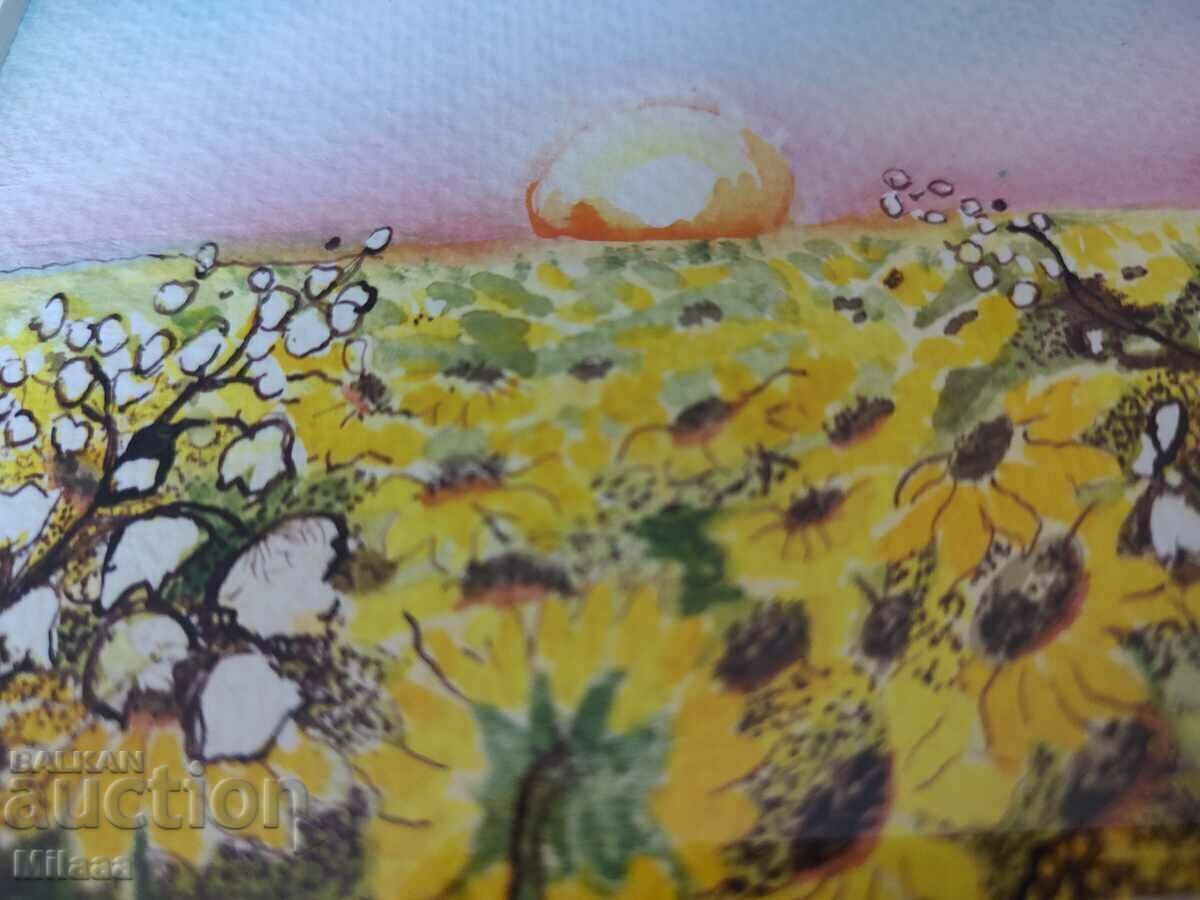 Πρωτότυπος πίνακας - ακουαρέλα με τιμή 30.00 BGN | € 15.34 Πρωτότυπος πίνακας - ακουαρέλα με τιμή 30.00 BGN | € 15.34