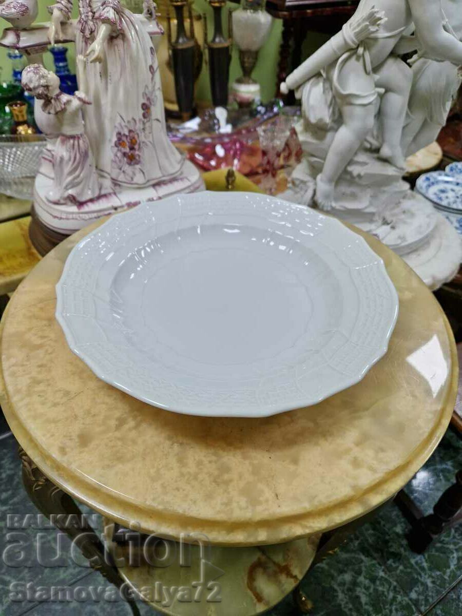 A rare large antique Meissen porcelain plate with price 188.00 BGN | € 96.12 A rare large antique Meissen porcelain plate with price 188.00 BGN | € 96.12