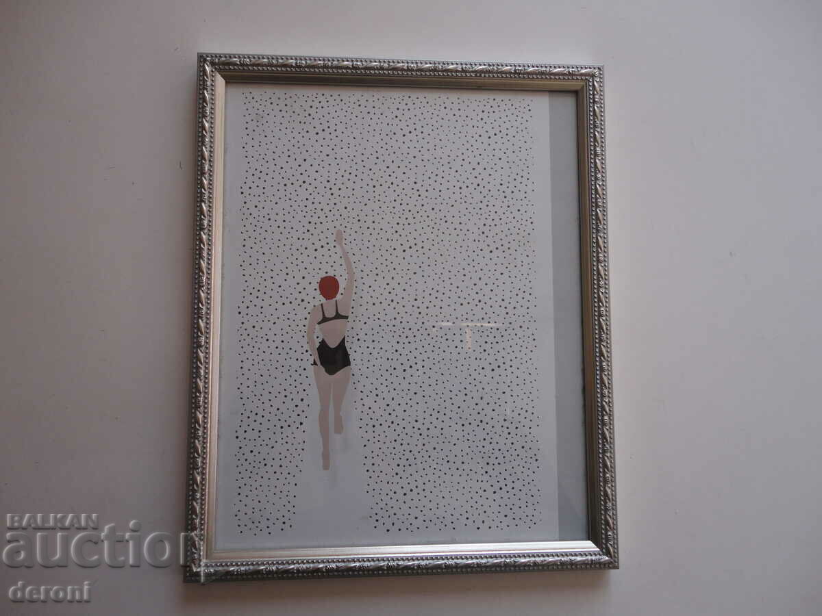 Δημοπρασία Υπέροχη εικόνα με κορνίζα