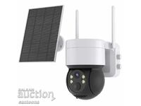 Cameră solară WIFI 5 MP, instalare în exterior IP66, iCSee, noapte în