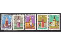 BK, 2859-2863 Clock towers, machine stamped (